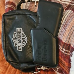 Harley-Davidson Leather Black Mini Bag
